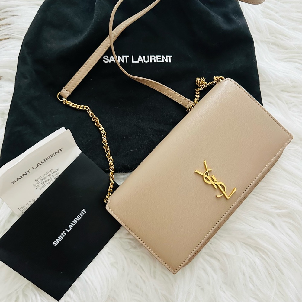 Saint Laurent Tan Crossbody Bag - Picture 6 of 10